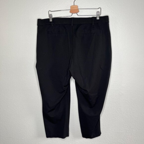 Wit & Wisdom Black Womens Ab-solution Mid Rise Crop Pants Stretch Knit size 20 - Picture 2 of 11